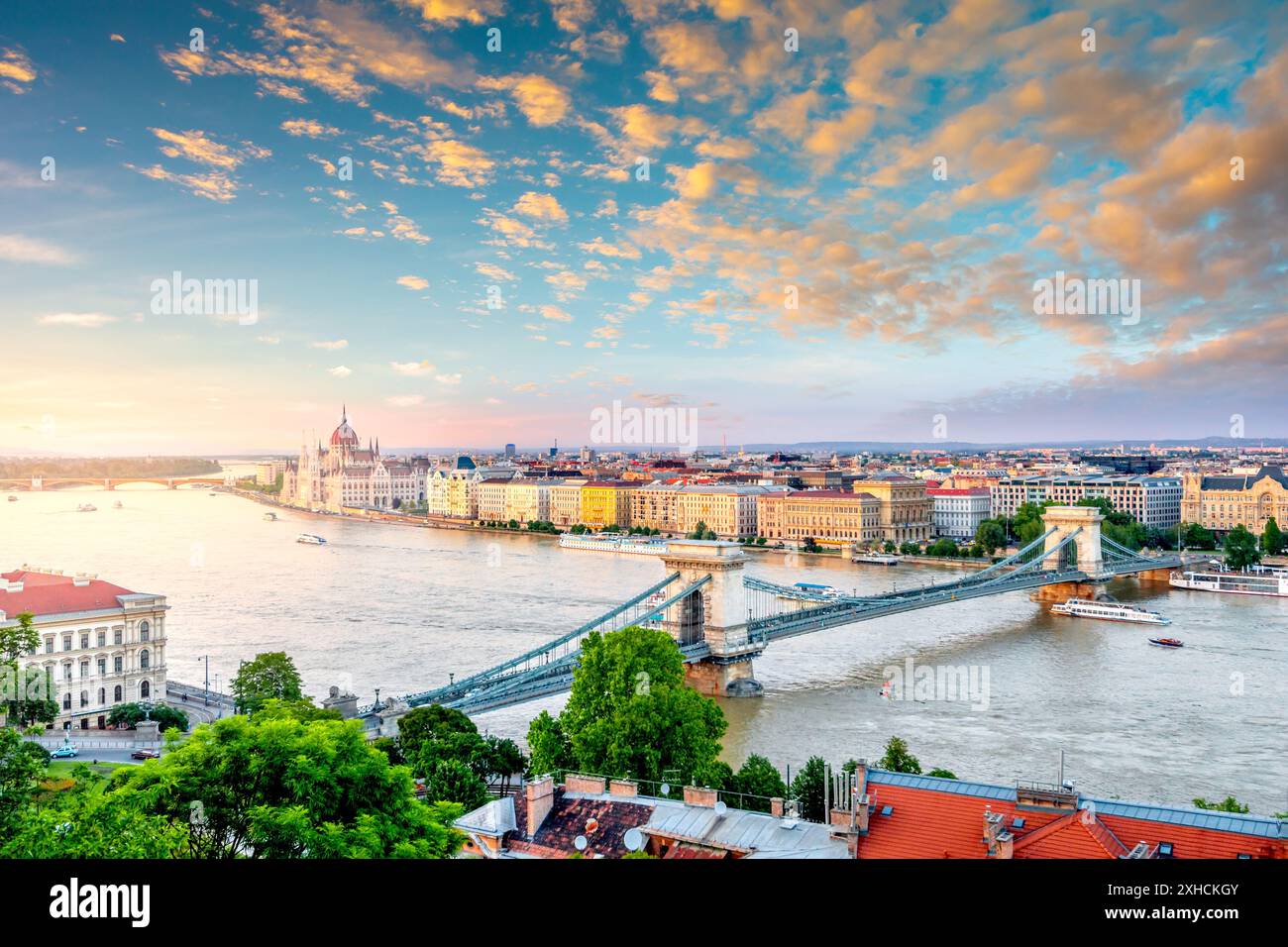 Old city of Budapest, Hungary Stock Photo