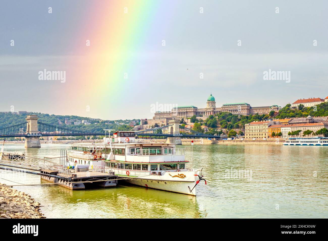 Old city of Budapest, Hungary Stock Photo