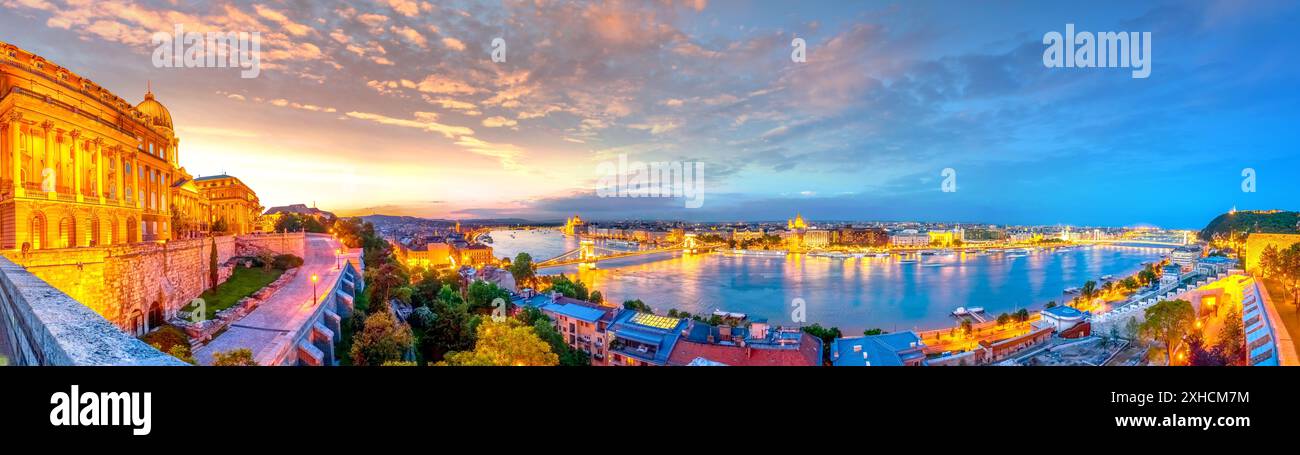 Old city of Budapest, Hungary Stock Photo