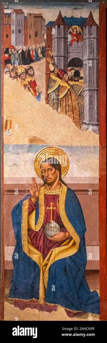 Appearance of Saint Michael in Rome and Christ the Savior, panels of ...