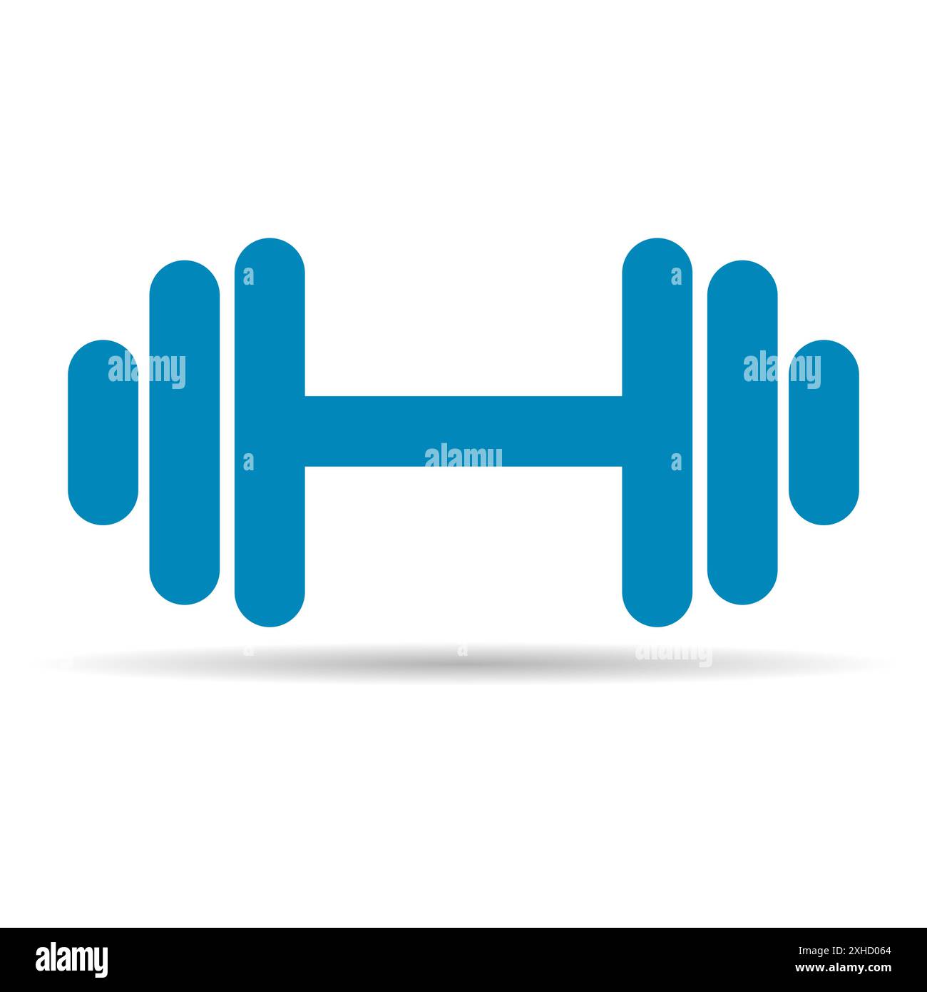 Dumbbell flat icon simple hi-res stock photography and images - Alamy
