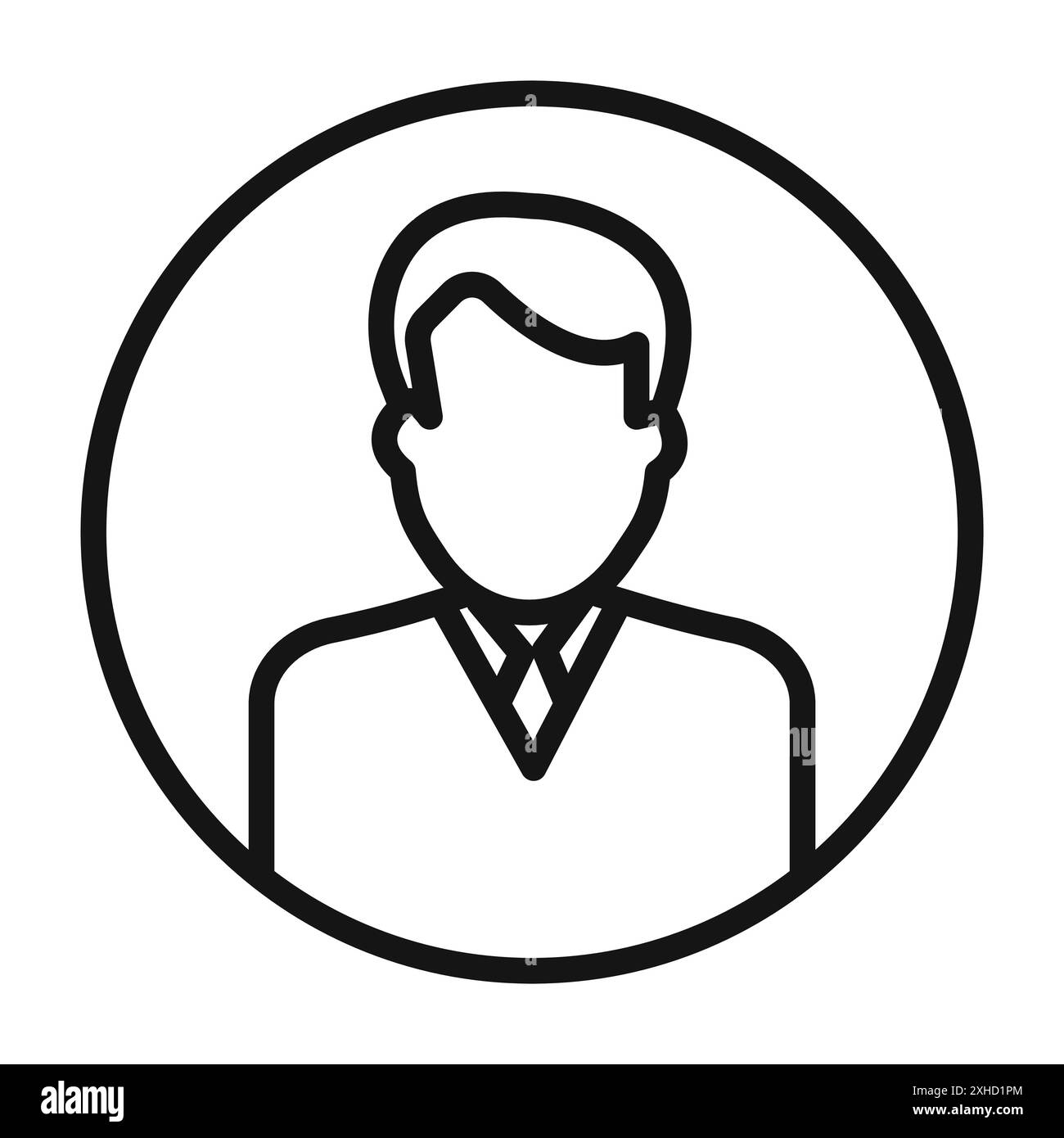 Man icon Vector symbol or sign set collection in black and white ...