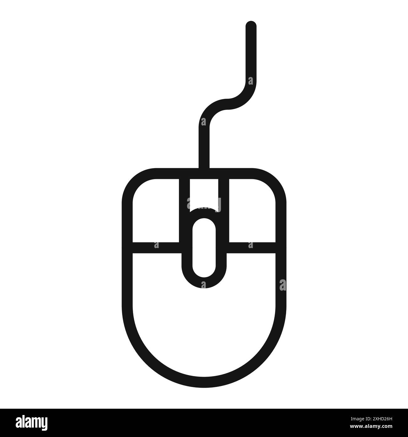 Mouse icon Vector symbol or sign set collection in black and white ...