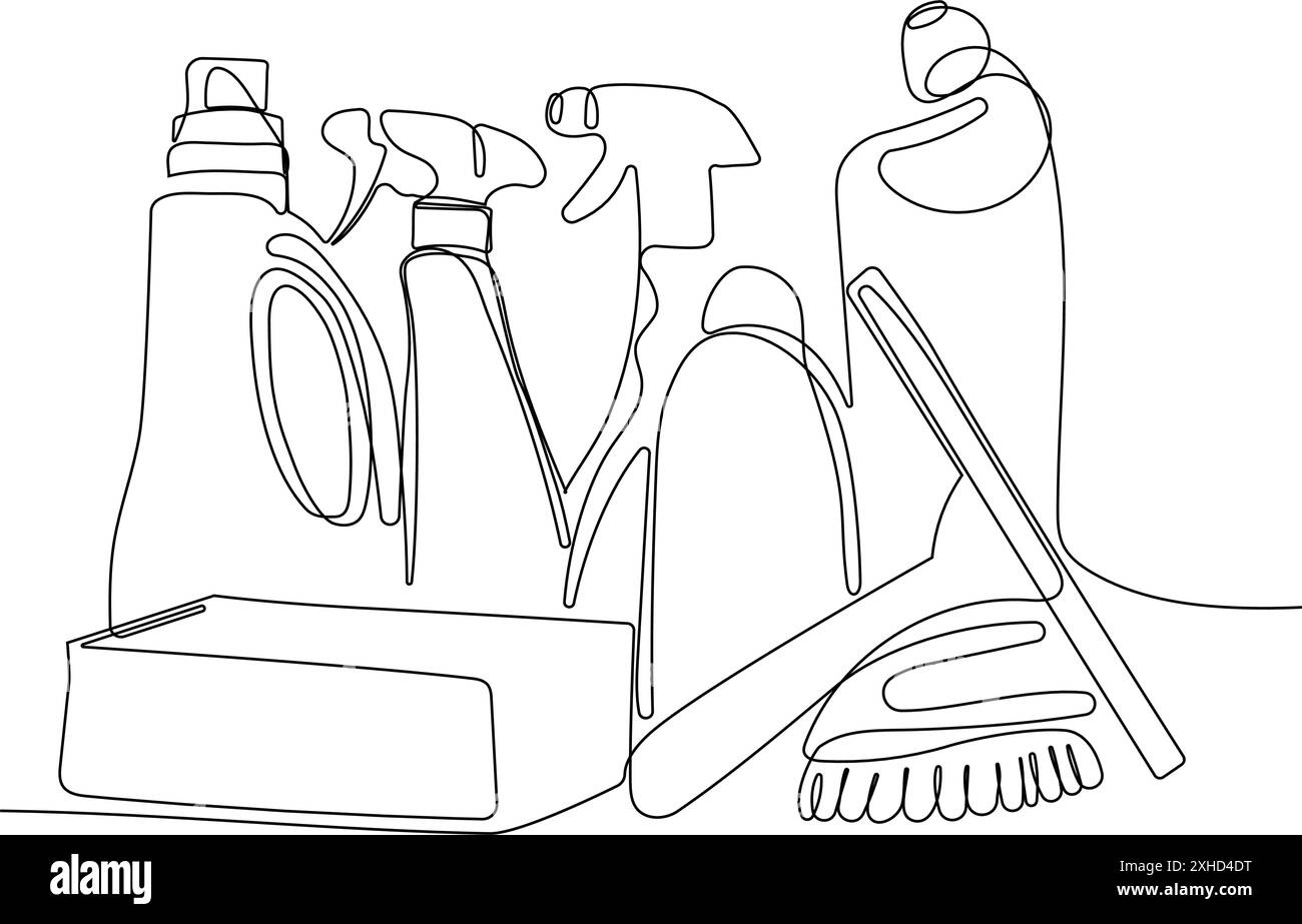 Cleaning staff cartoon Black and White Stock Photos & Images - Alamy