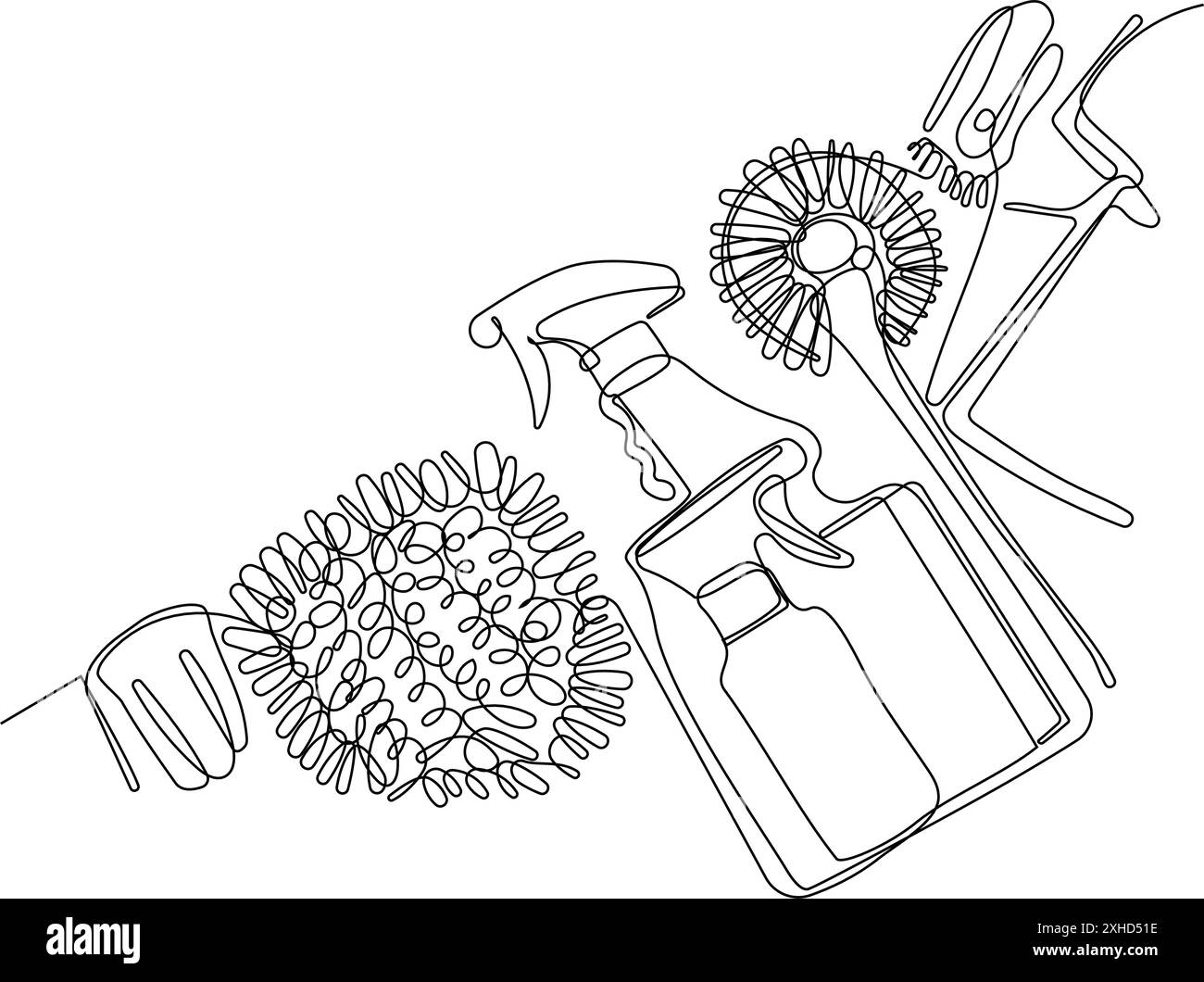Cleaning staff cartoon Black and White Stock Photos & Images - Alamy