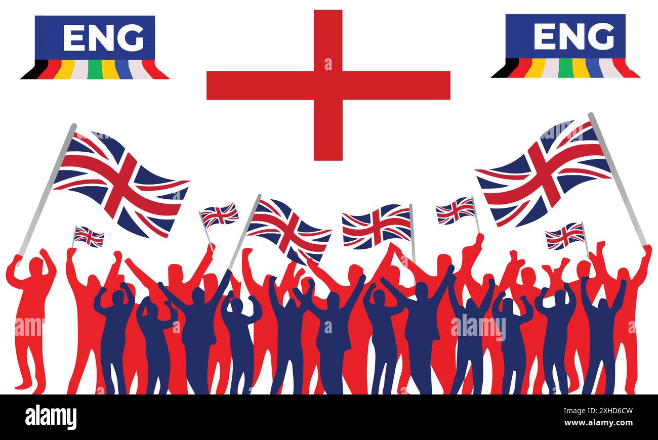 England supporters, European Championship 2024. England Fans. England