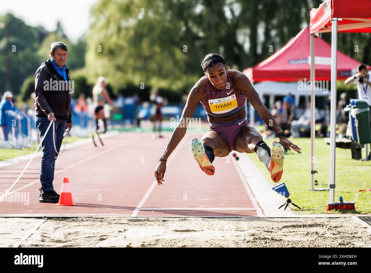 Flanders Jump Kortrijk, Belgium. 13th July, 2024. Belgian Nafissatou Nafi Thiam ...