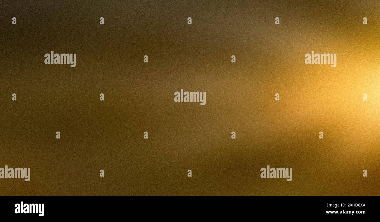 Golden orange bokeh rays on a dark background, abstract, color gradient, rough texture, grainy noise. Stock Photo