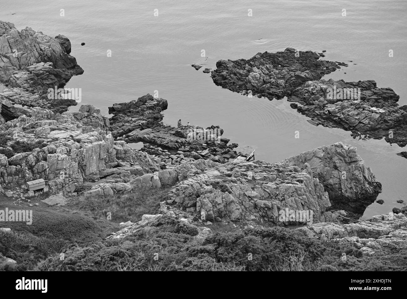 Views from Kullaberg Nature Reserve, Sweden. Stock Photo