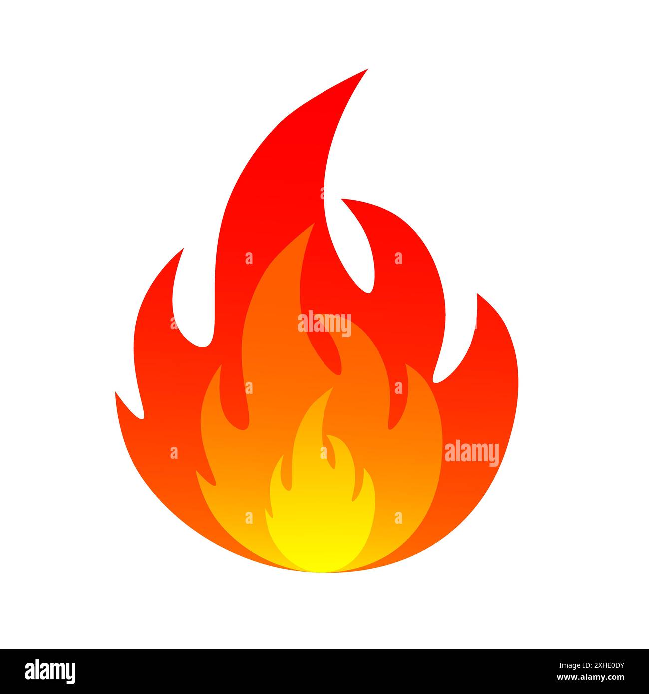 Fire flame icon. Vector illustration Stock Vector Image & Art - Alamy