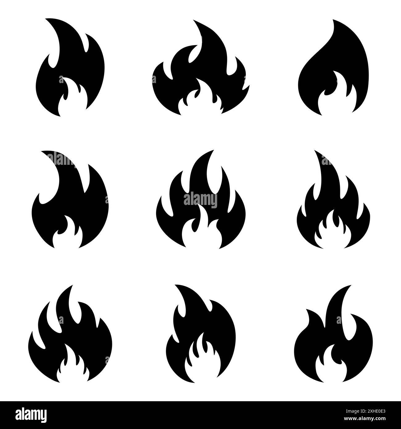 Fire flame icon on pack. Vector illustration Stock Vector Image & Art ...