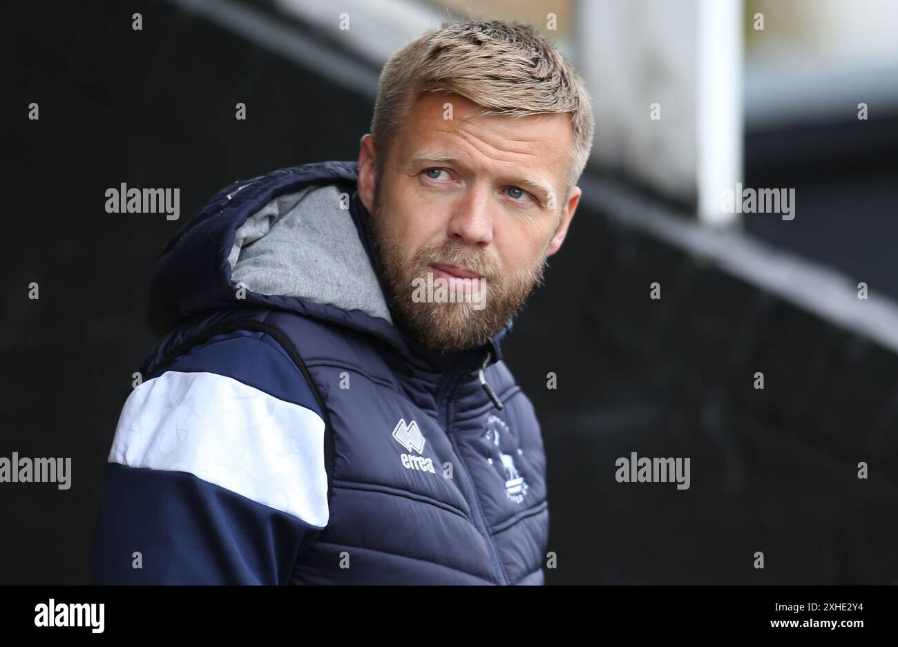 Hartlepool United's Nicky Featherstoneduring the Pre-season Friendly match between West Auckland Town and Hartlepool United at Darlington Road, West Auckland on Saturday 13th July 2024. (Photo: Michael Driver | MI News) Credit: MI News & Sport /Alamy Live News Stock Photo