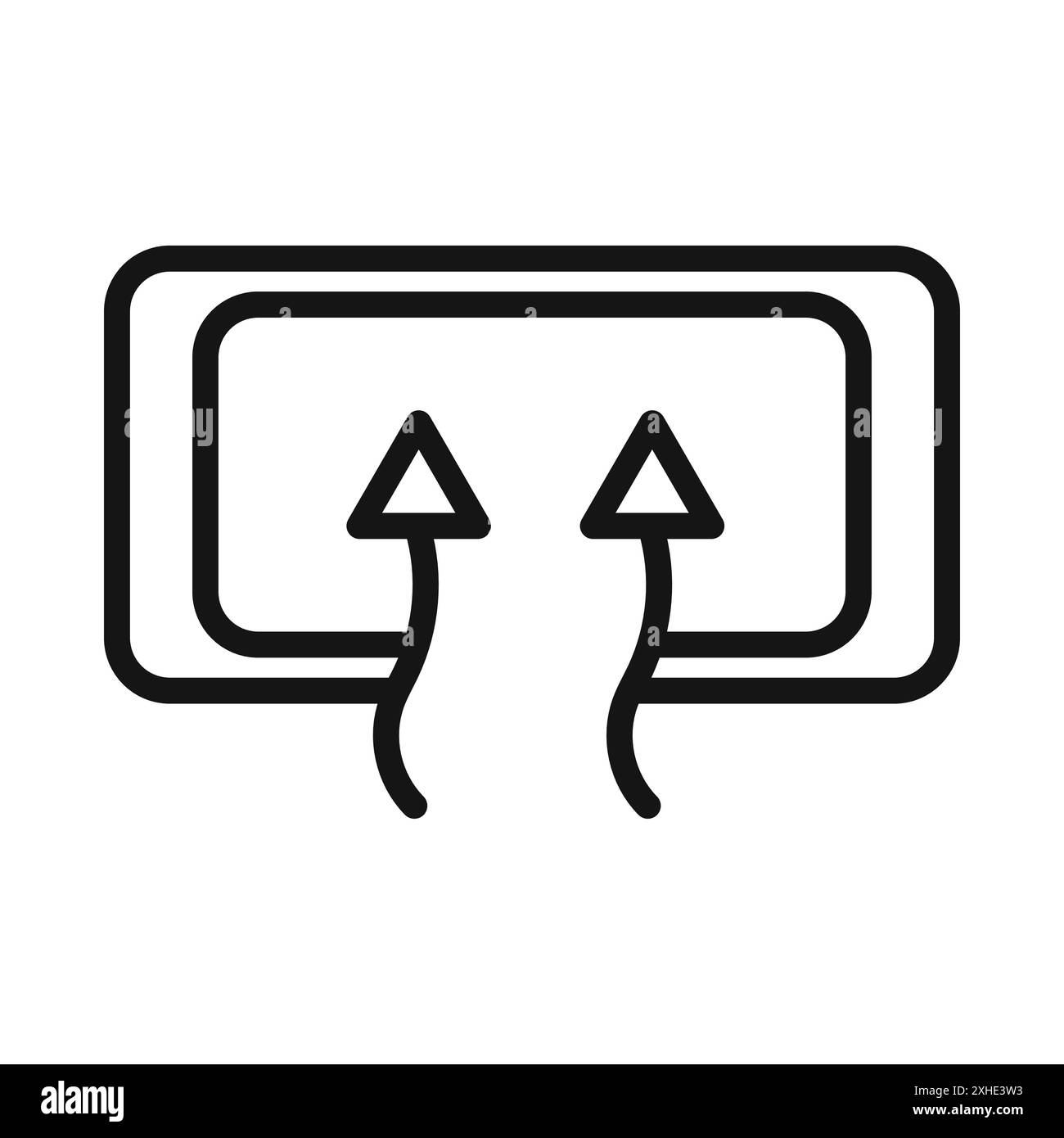 Car demister icon Vector symbol or sign set collection in black and ...