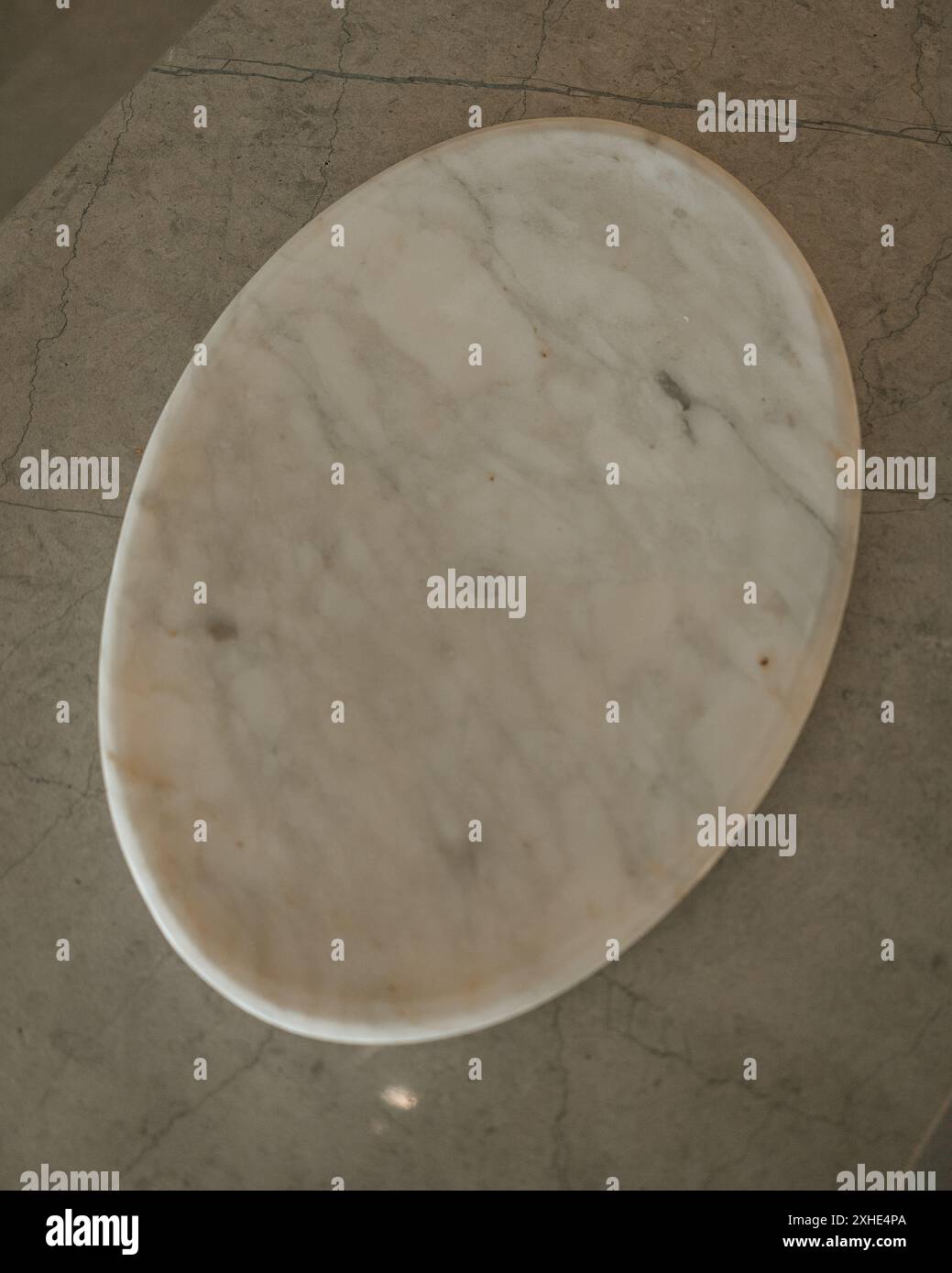 White Calacatta Marble Tray Stock Photo