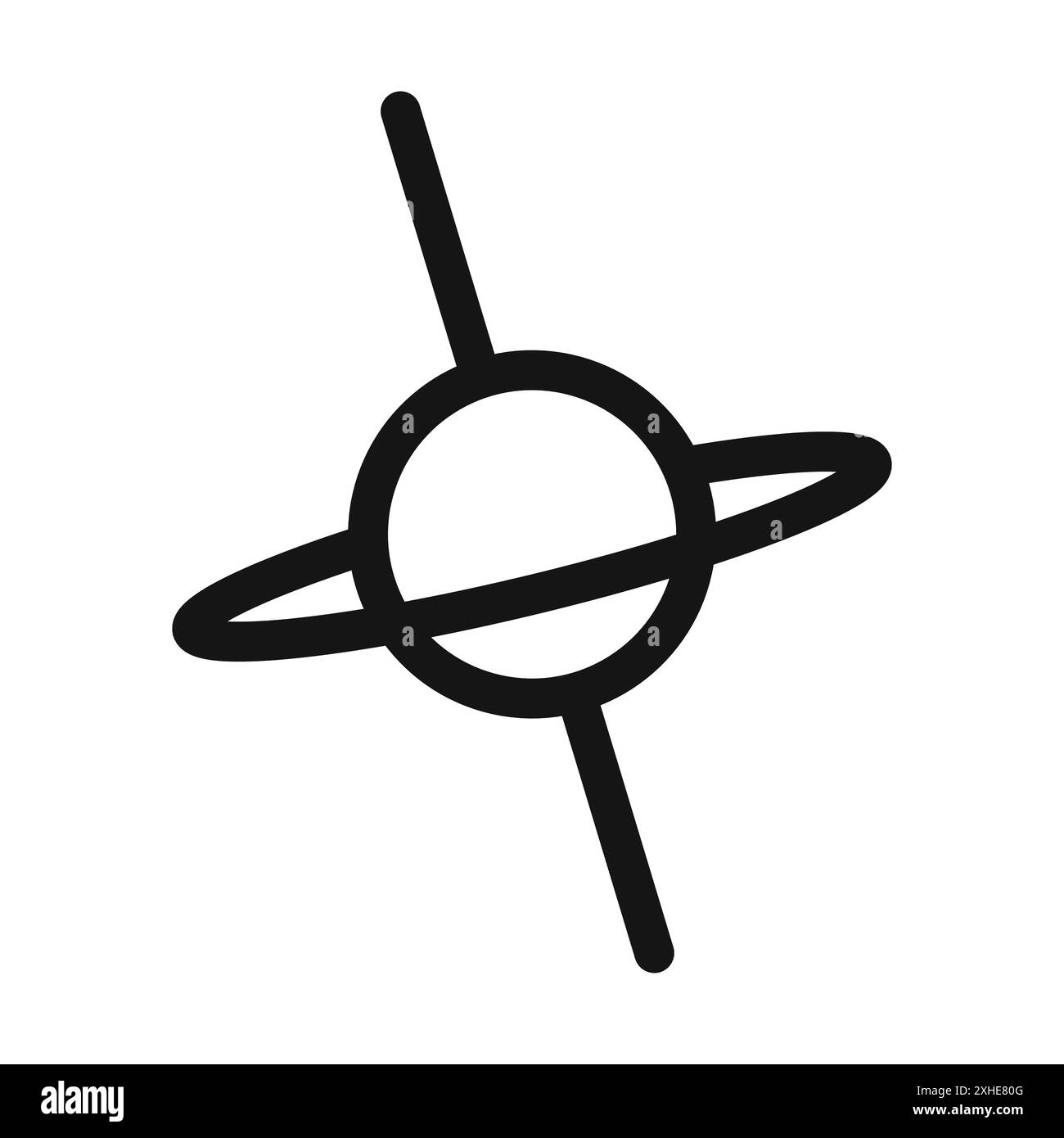 quasar icon Vector symbol or sign set collection in black and white