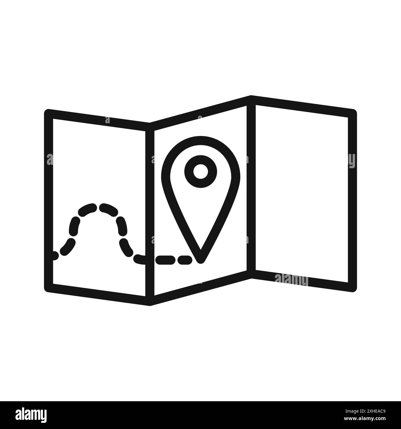 Pin on a map icon Vector symbol or sign set collection in black and ...