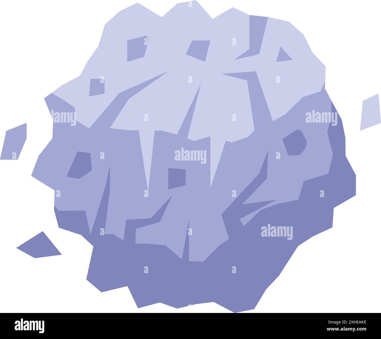 Big asteroid is flying in space leaving a trail of dust Stock Vector ...