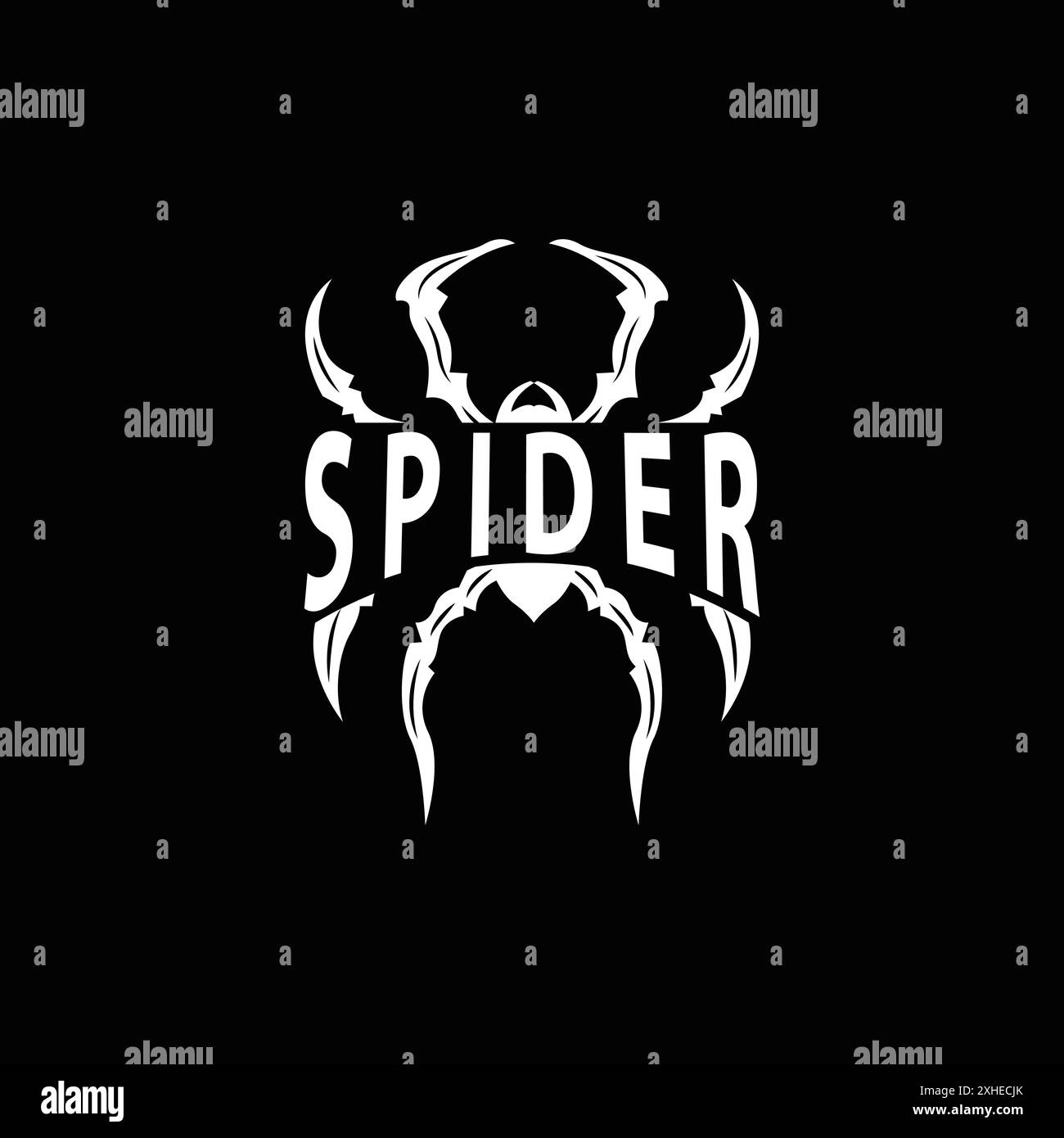 Spider Insect Logo Simple Design Vector Illustration Template Stock