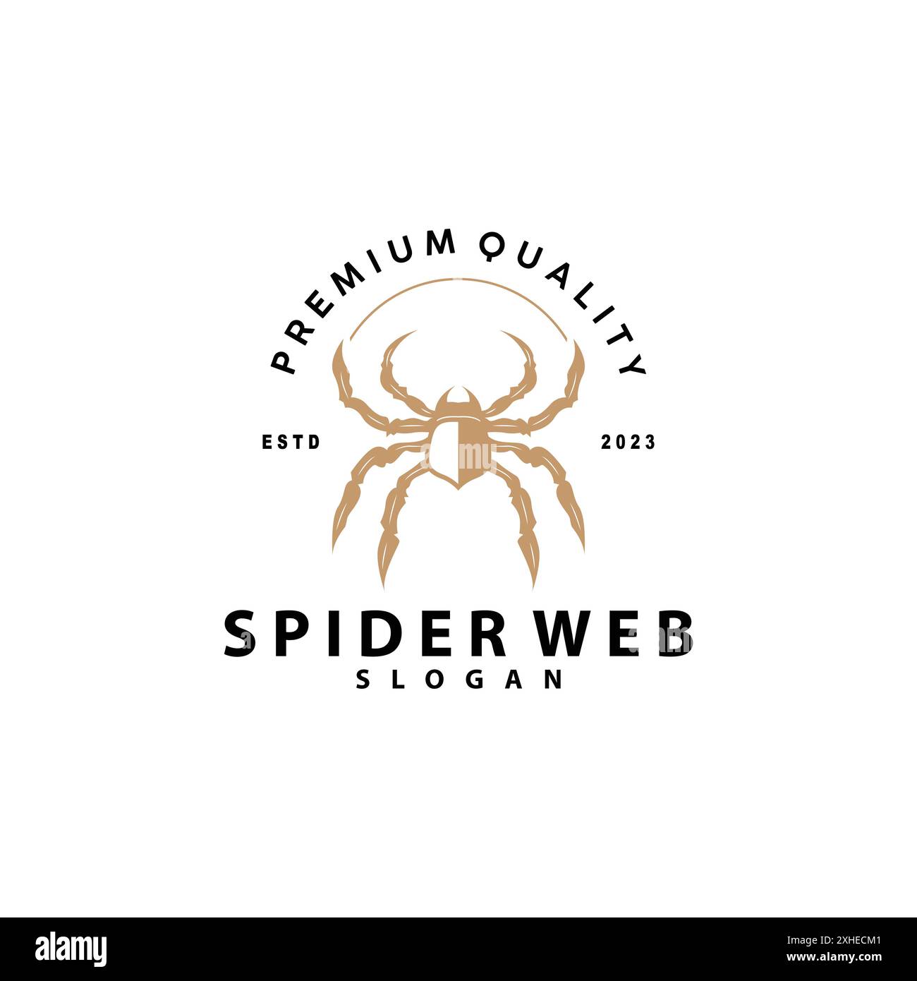 Spider Insect Logo Simple Design Vector Illustration Template Stock