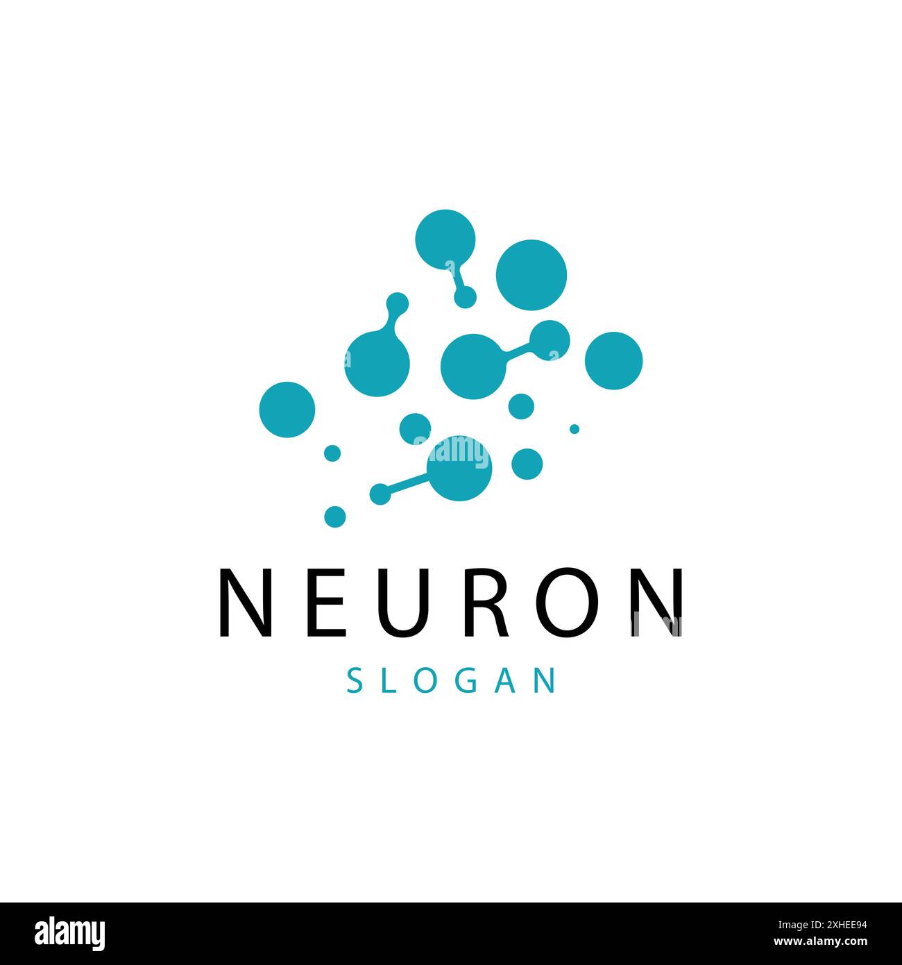 Neuron Logo, Neuron Nerve or Seaweed Vector Abstract Molecule Design ...