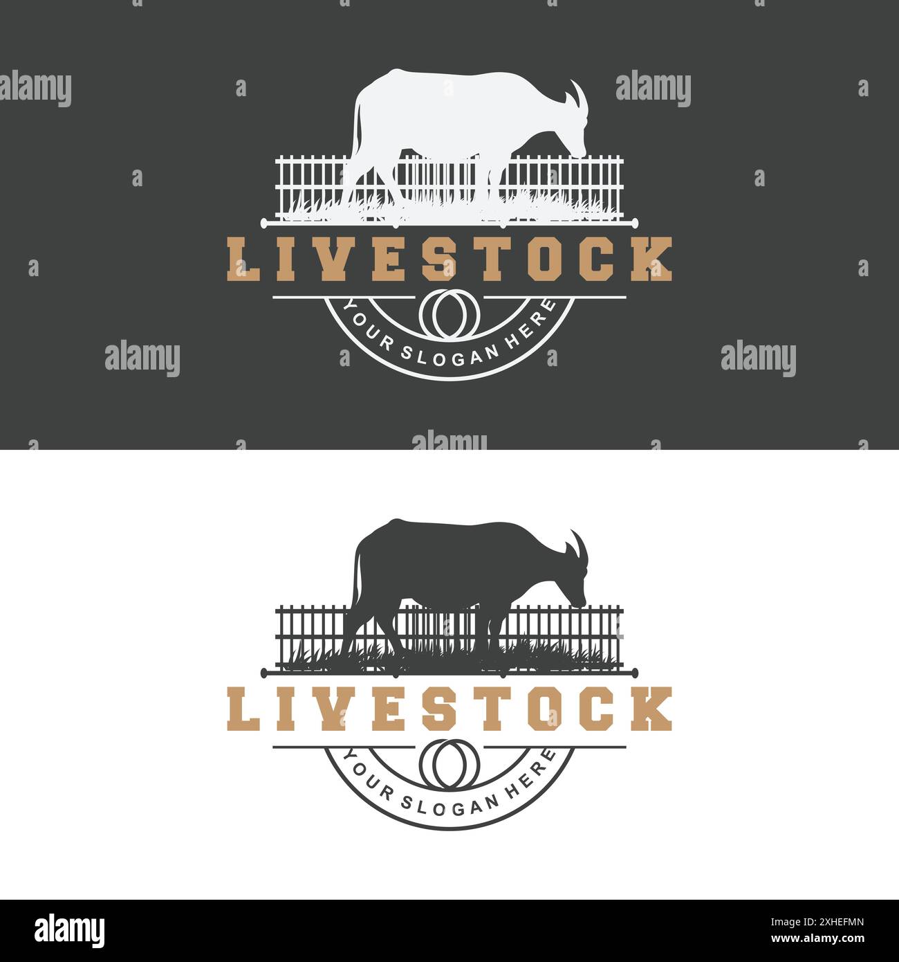 Minimalist Buffalo Logo Template Illustration Symbol Stock Vector Image ...
