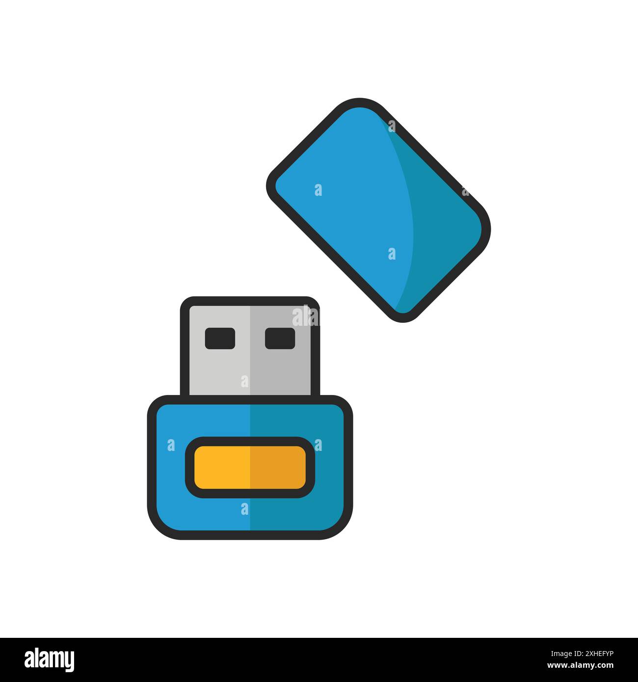 flash disk icon vector design template in white background Stock Vector