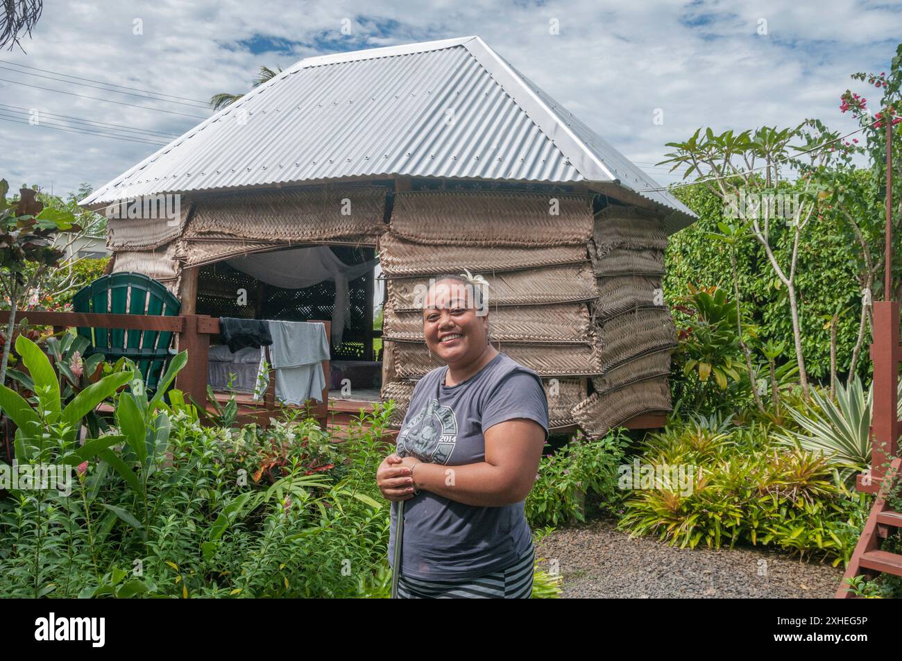 Fales or traditional cabins at Samoan Outrigger Hotel, Apia, Samoa ...