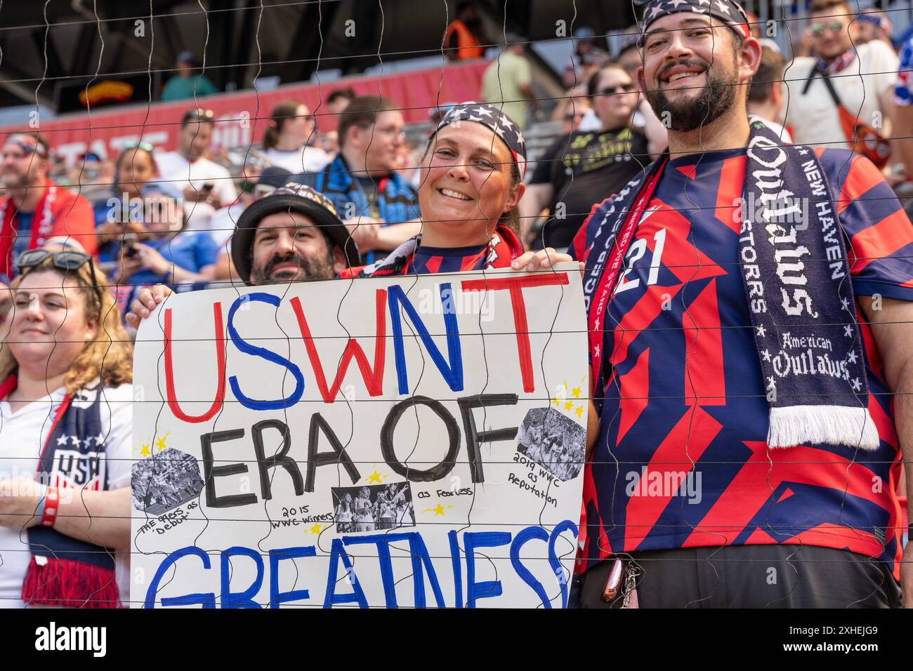 Fans attend USWNT versus Mexico preOlympic friendly match at Red Bull