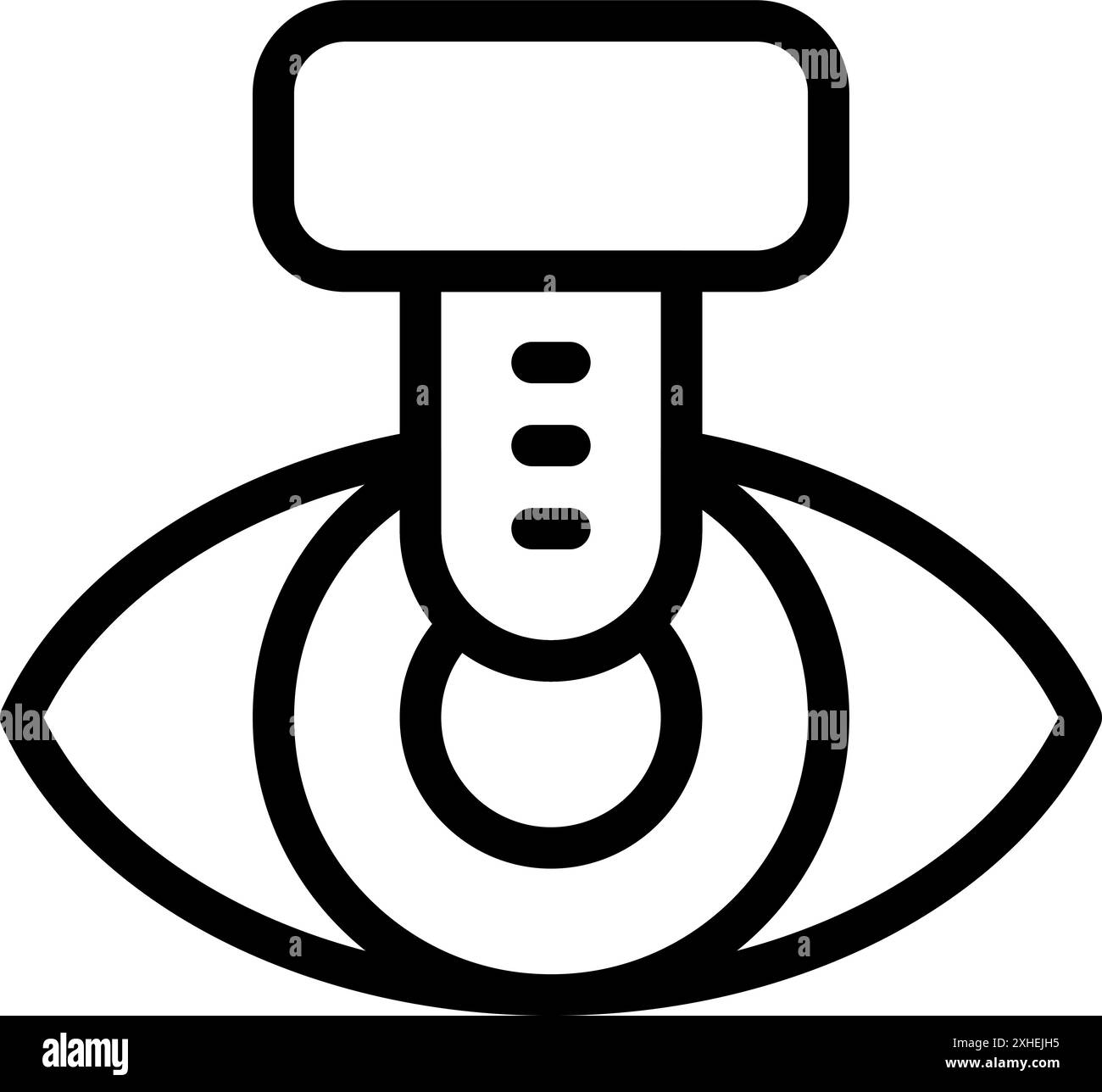 Closeup eye biometric authentication hi-res stock photography and ...