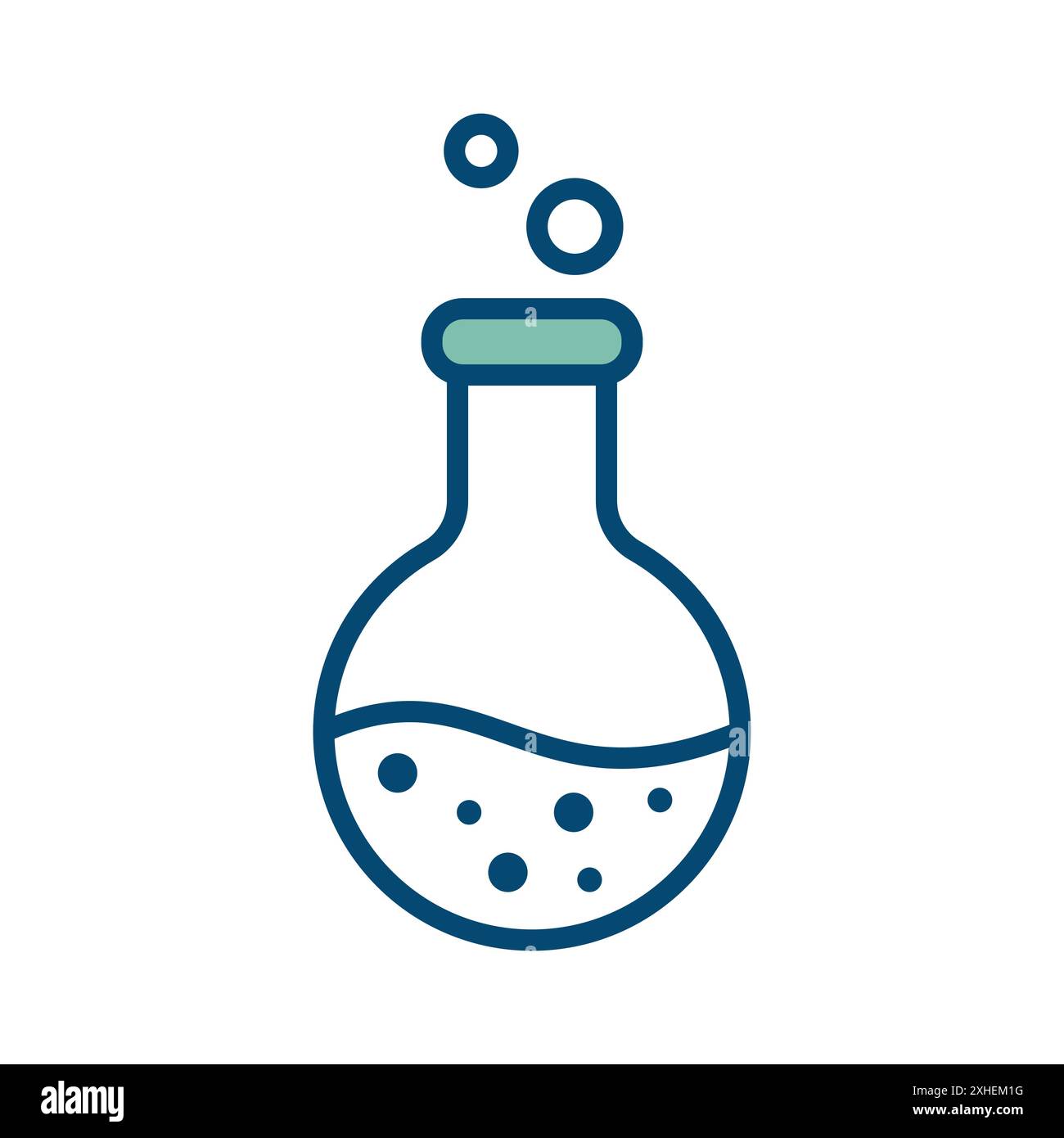 flask icon vector design template in white background Stock Vector