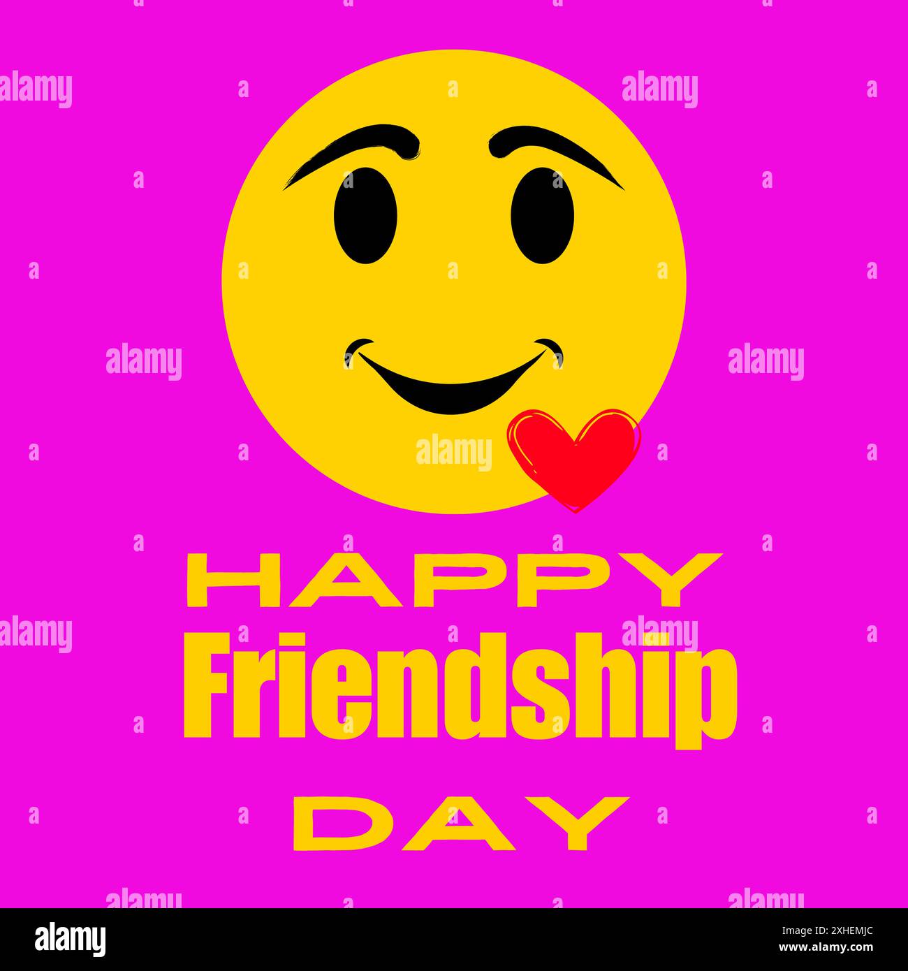 Happy Friendship Day. International friendship day Concept. Modern