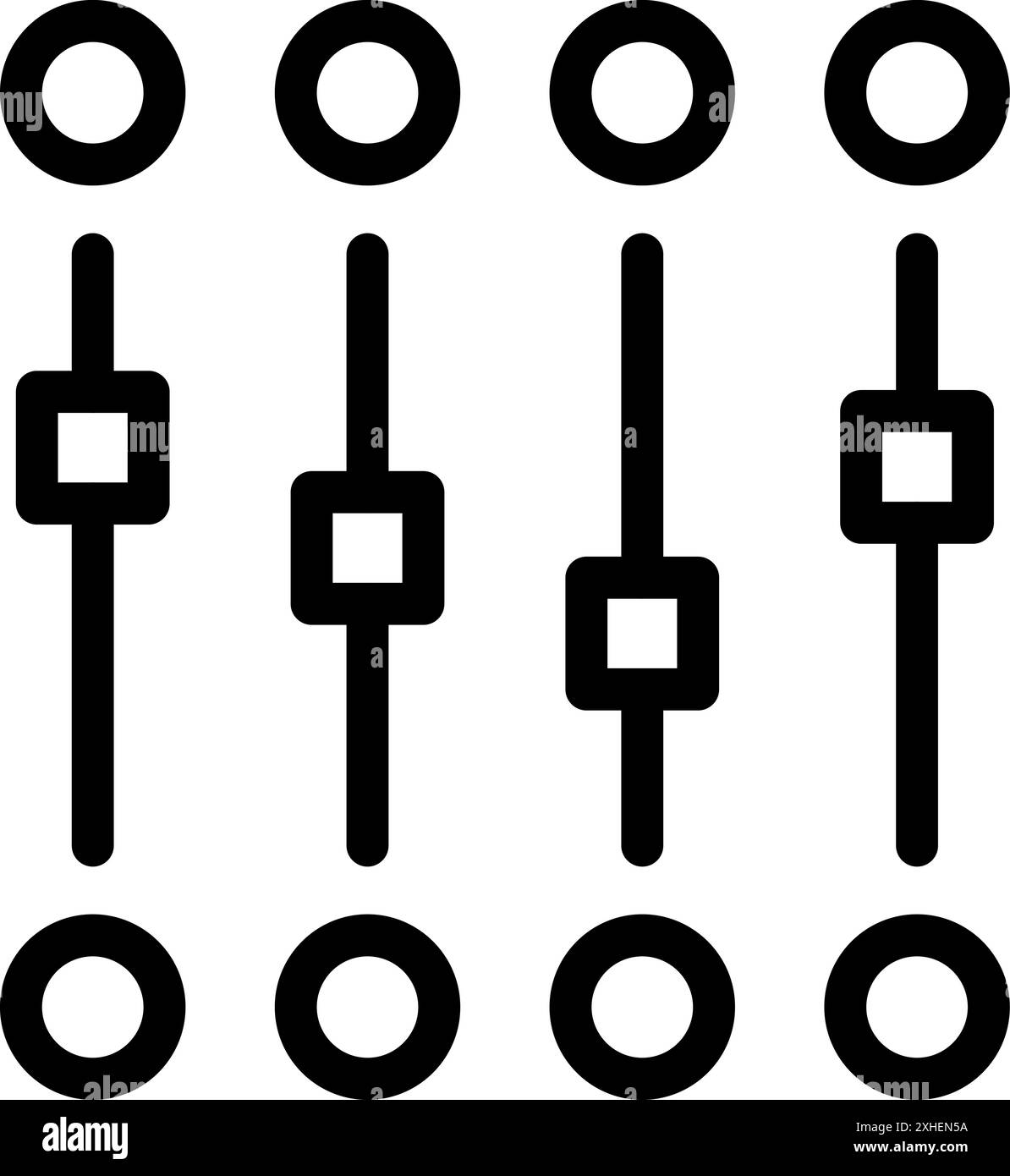 Illustration featuring an audio control panel with adjustable sliders, representing the concept