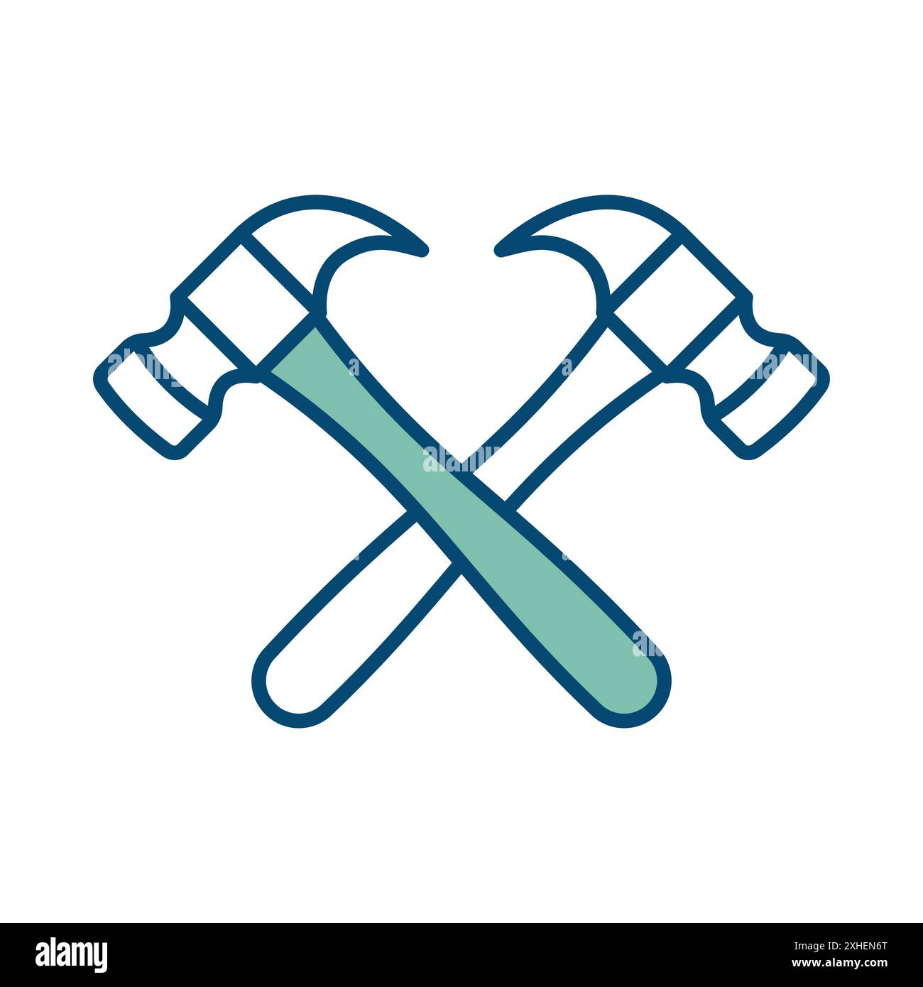 hammer icon vector design template in white background Stock Vector