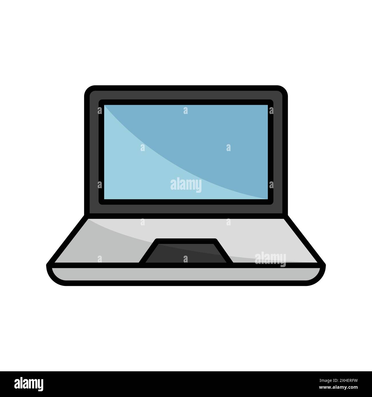laptop icon vector design template in white background Stock Vector