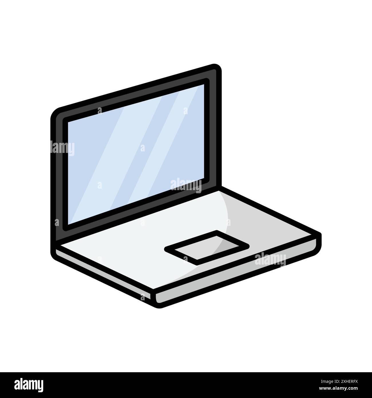 laptop icon vector design template in white background Stock Vector