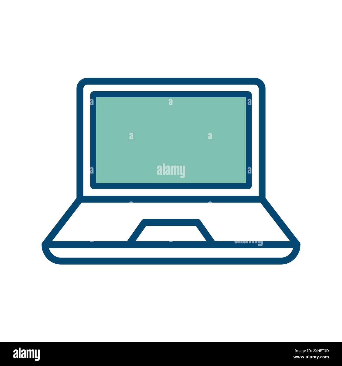 laptop icon vector design template in white background Stock Vector