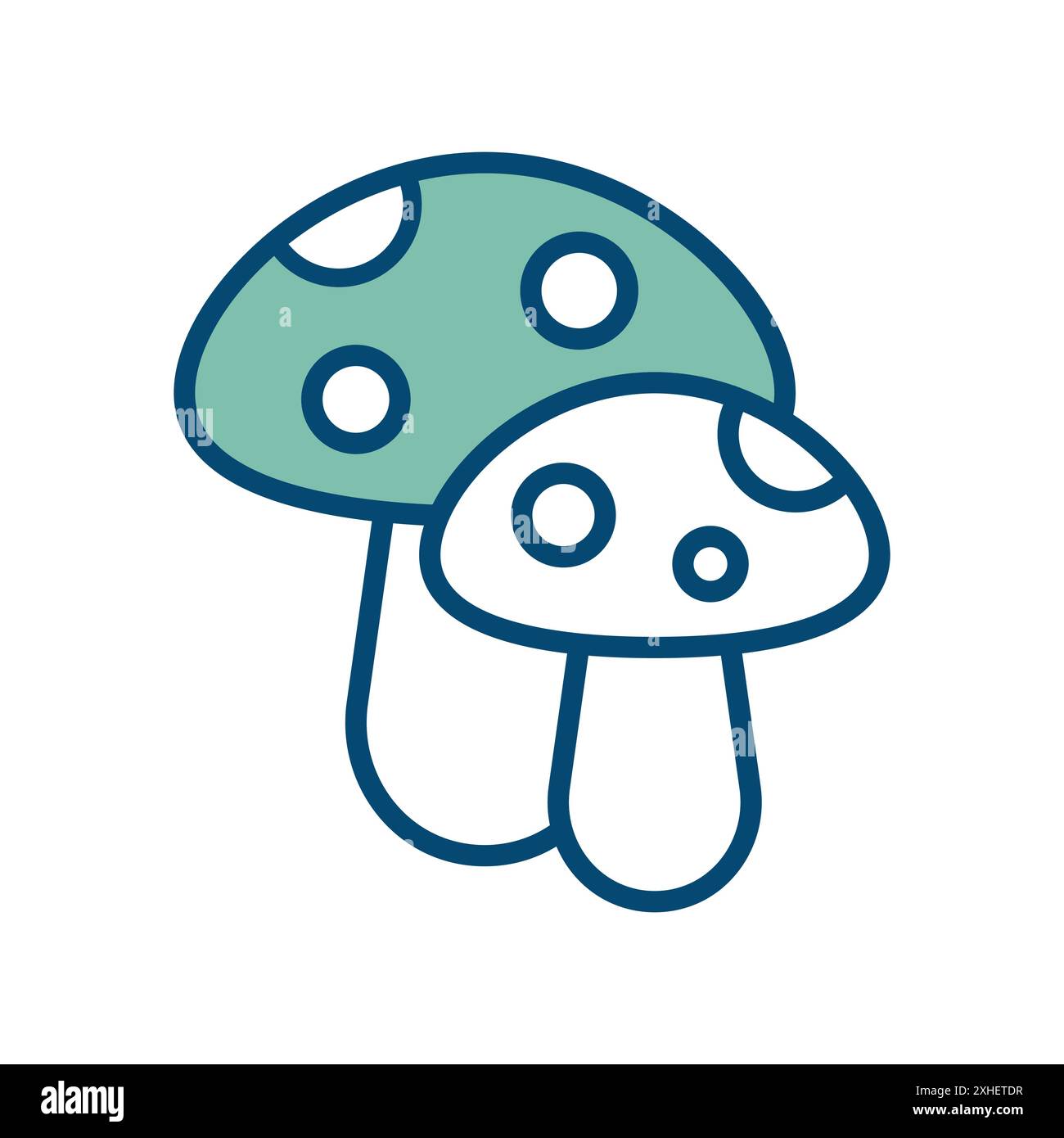 mushroom icon vector design template in white background Stock Vector