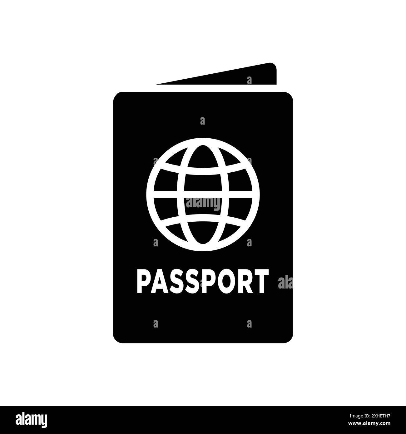 passport icon vector design template in white background Stock Vector