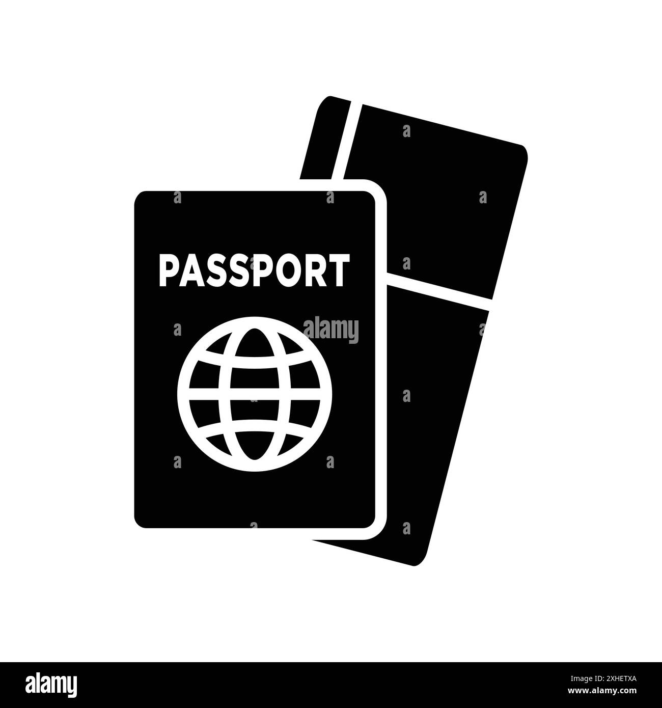 passport icon vector design template in white background Stock Vector