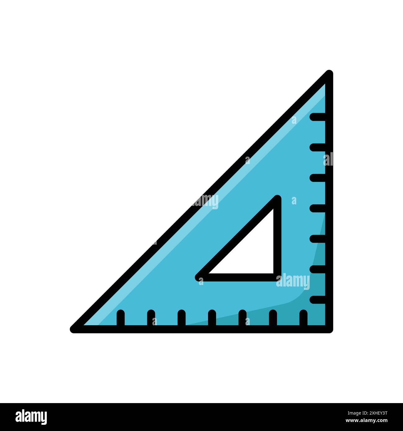 ruler icon vector design template in white background Stock Vector