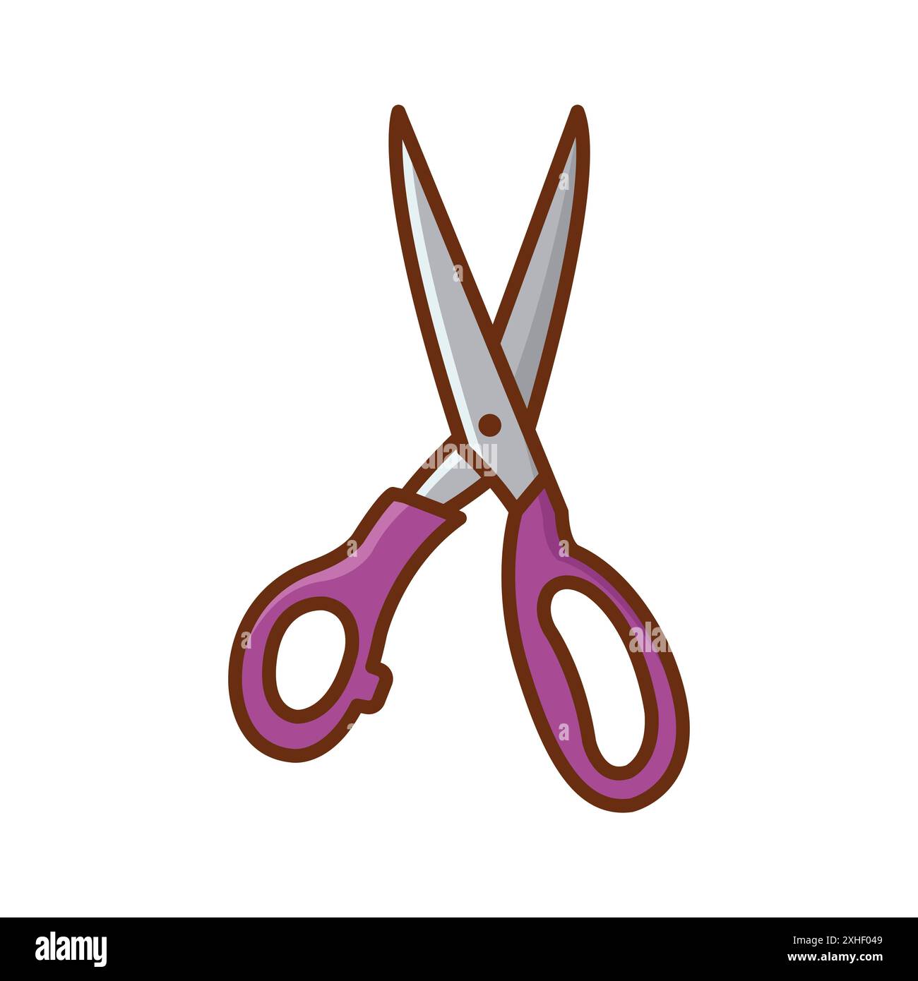 scissor icon vector design template in white background Stock Vector