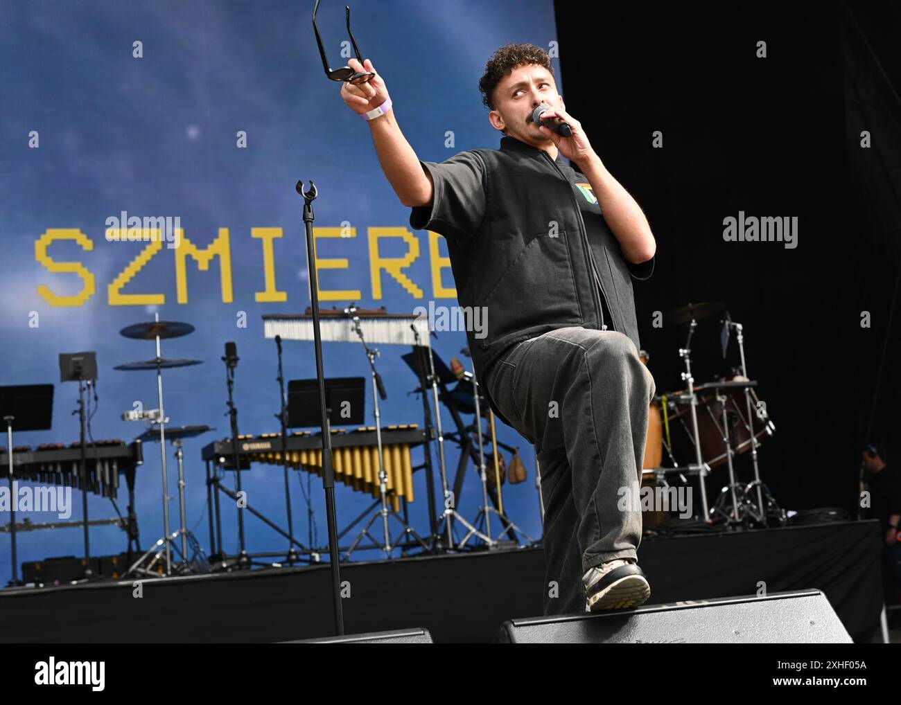LONDON, ENGLAND JULY 13 2024 Anthony Szmerick performs at the Kaleidoscope Festival 2024 at