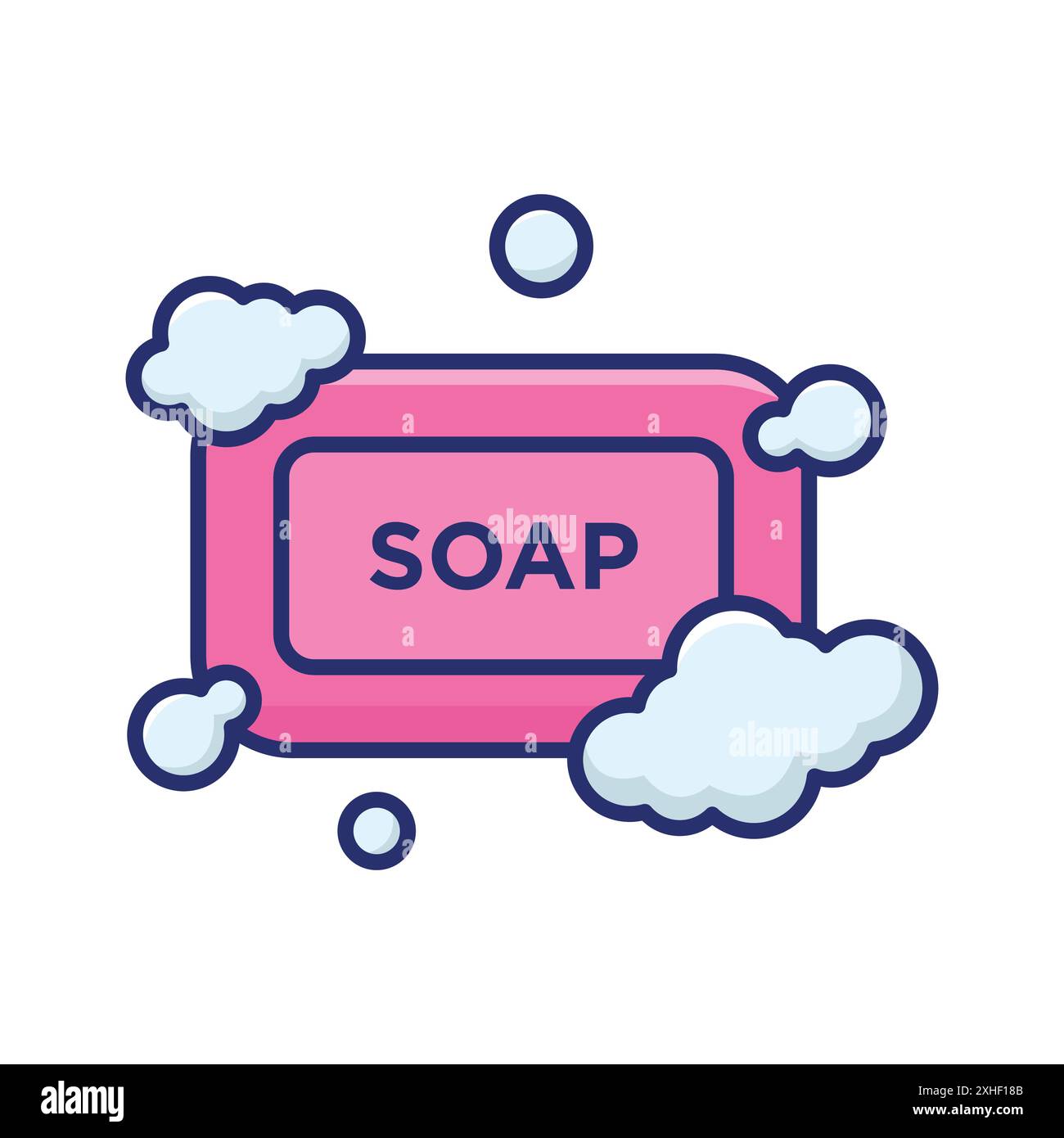 soap icon vector design template in white background Stock Vector