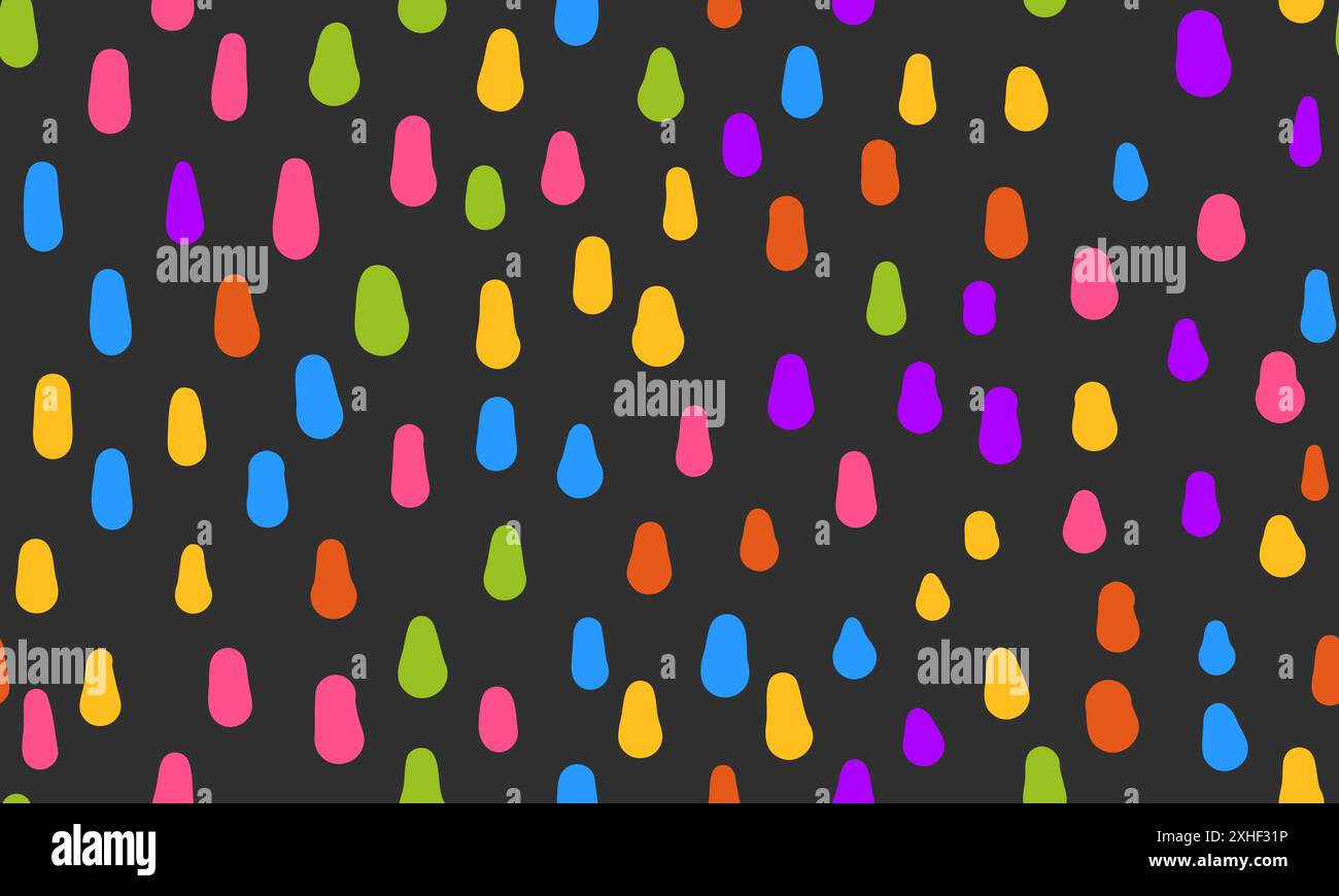 Colorful simple small dash background. Seamless vector pattern. Stock Vector