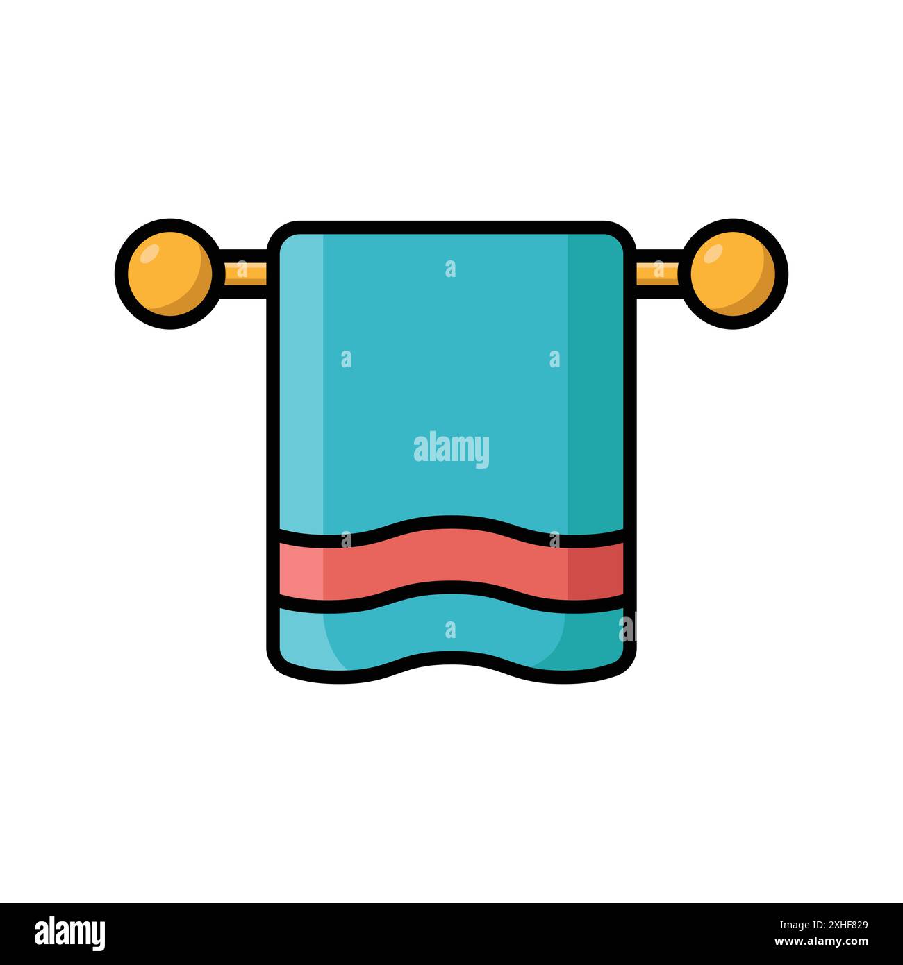 towel icon vector design template in white background Stock Vector ...
