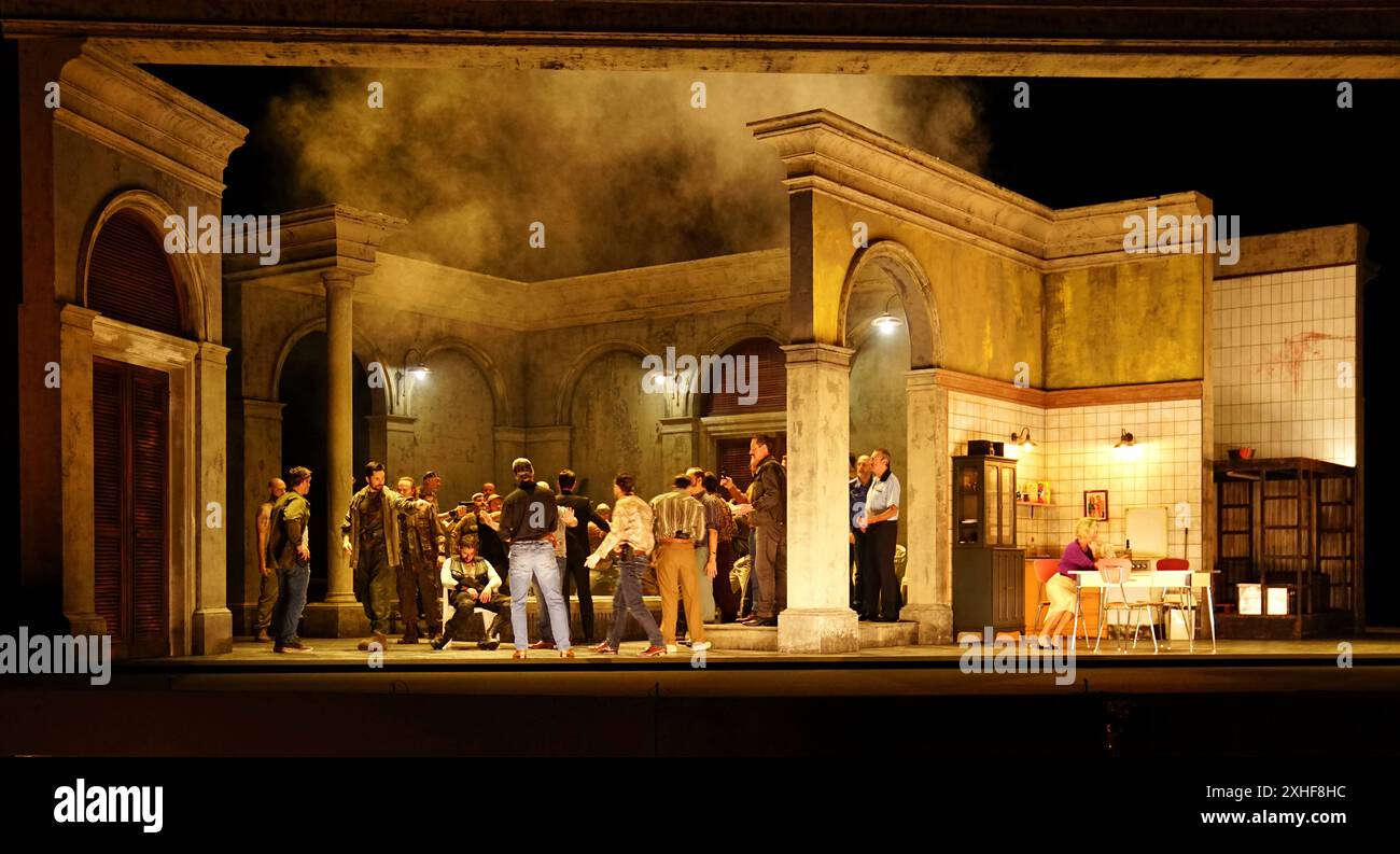 Bregenzer Festspiele 2024, Szene aus Tancredi im Festspielhaus ...
