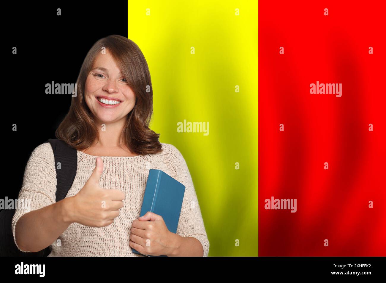 Beautiful young woman student hi-res stock photography and images - Alamy