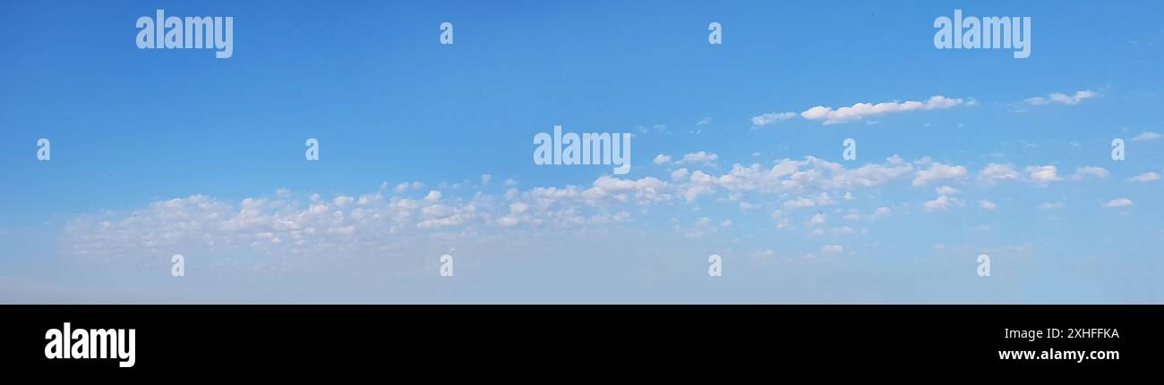 Blue sky background, white cloud and copy space Stock Photo - Alamy