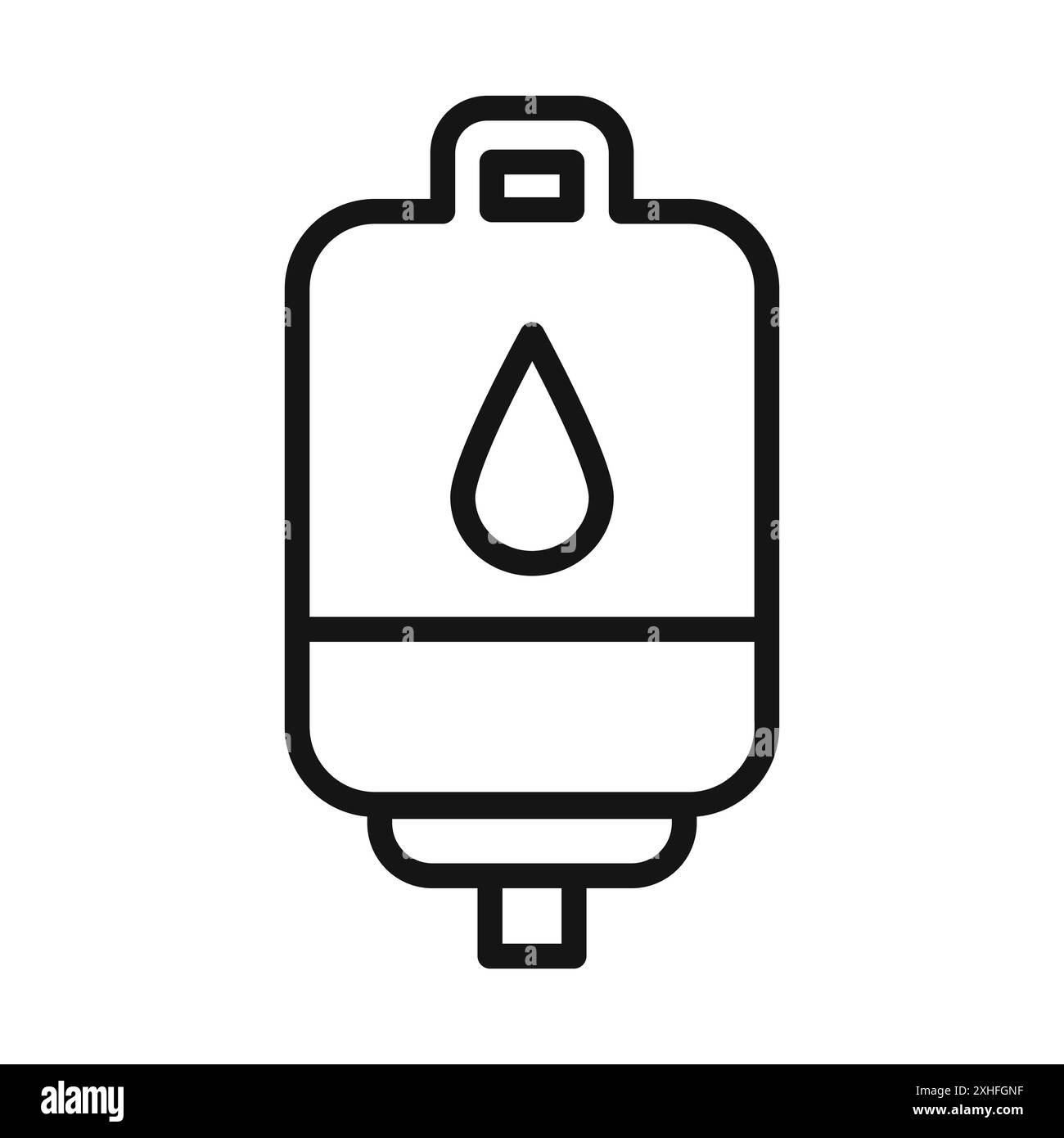 blood glucose icon Vector symbol or sign set collection in black and white outline Stock Vector