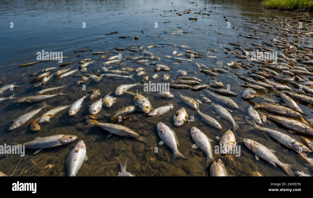 Algae bloom dead fish hi-res stock photography and images - Alamy